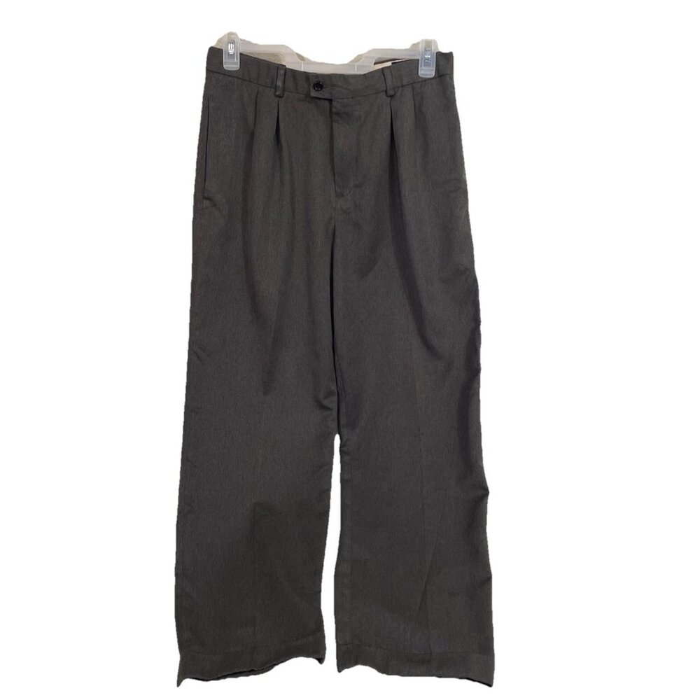 Vintage Exact Dockers Brand Women's Size 14 Gray Pleated Front Slacks 31" Inseam